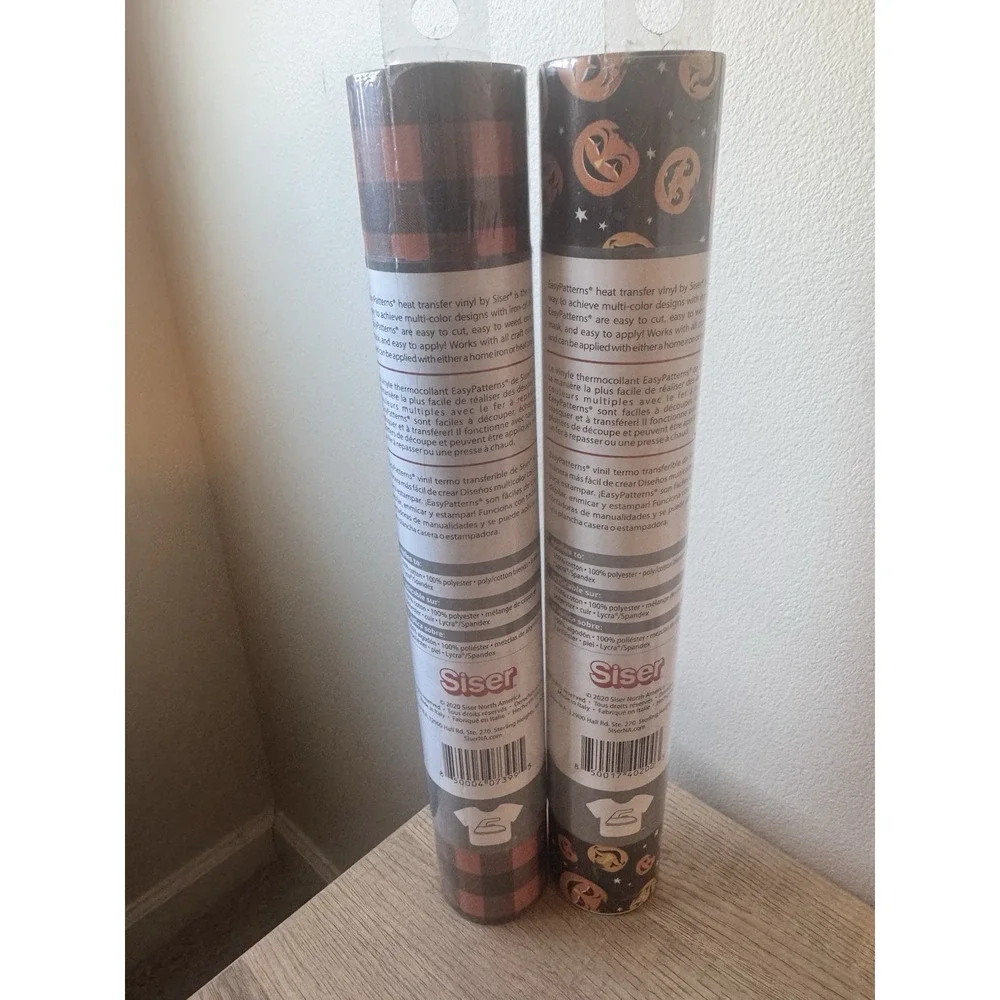 Siser Easy Weed Patterns Lot Halloween Pumpkin Pattern Adhesive Craft Vinyl New‎